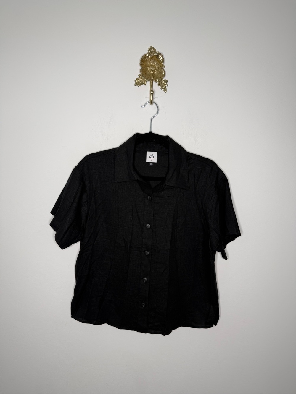 Cabi Run Around Short Sleeve Button Up S